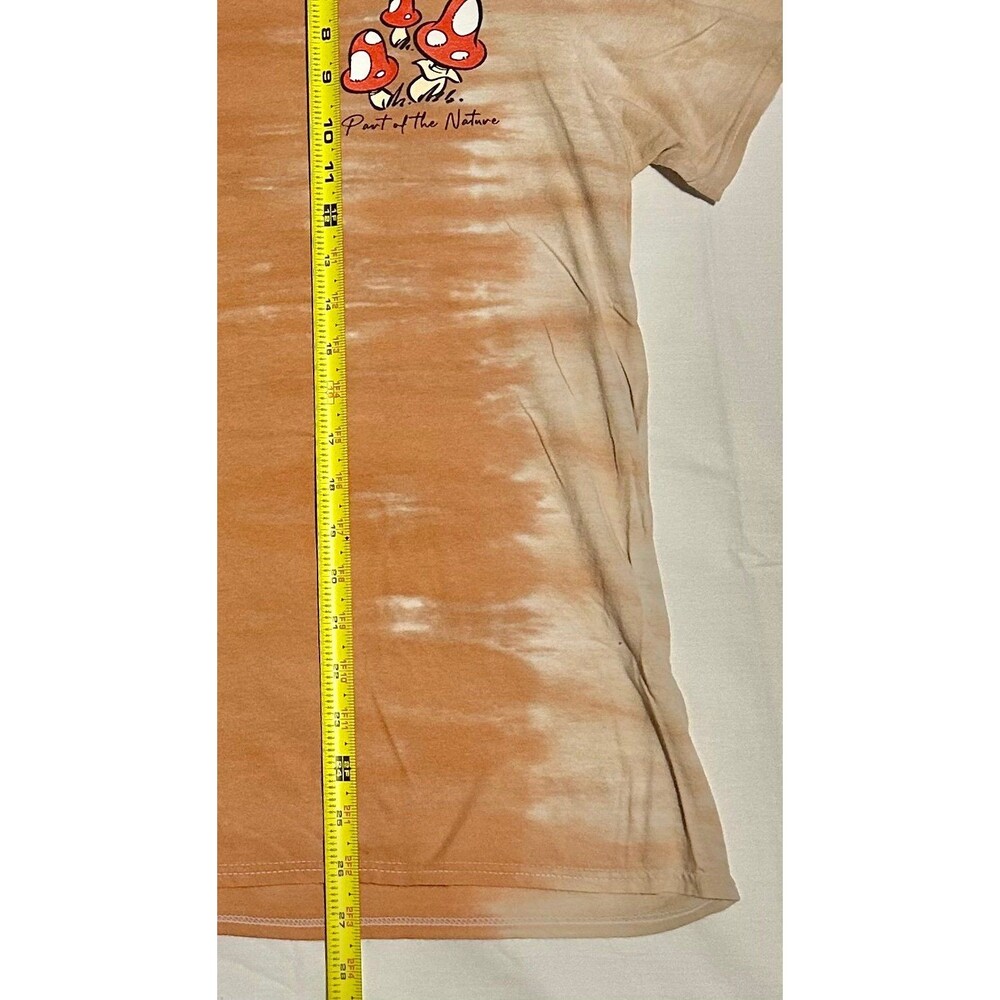 Vintage Smurf T Shirt Sz Large Pale Orange/white Tie Die - Picture 5 of 5